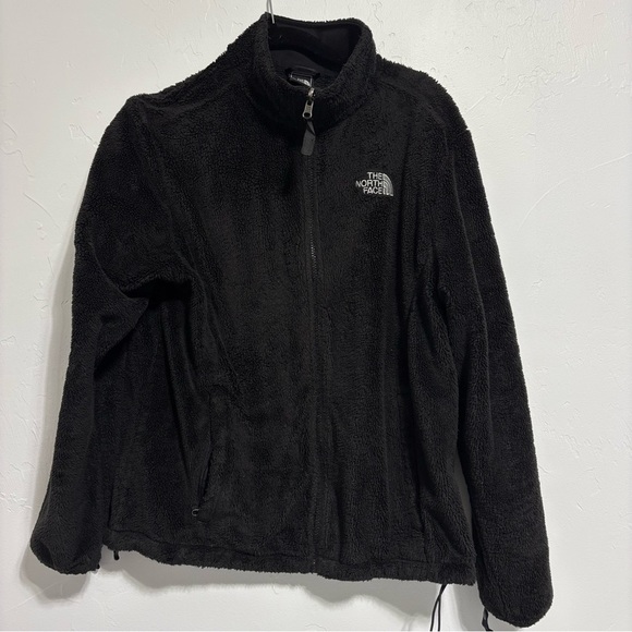 The North Face Fleece Women's Full Zip Jacket Size Large Black - Picture 1 of 10